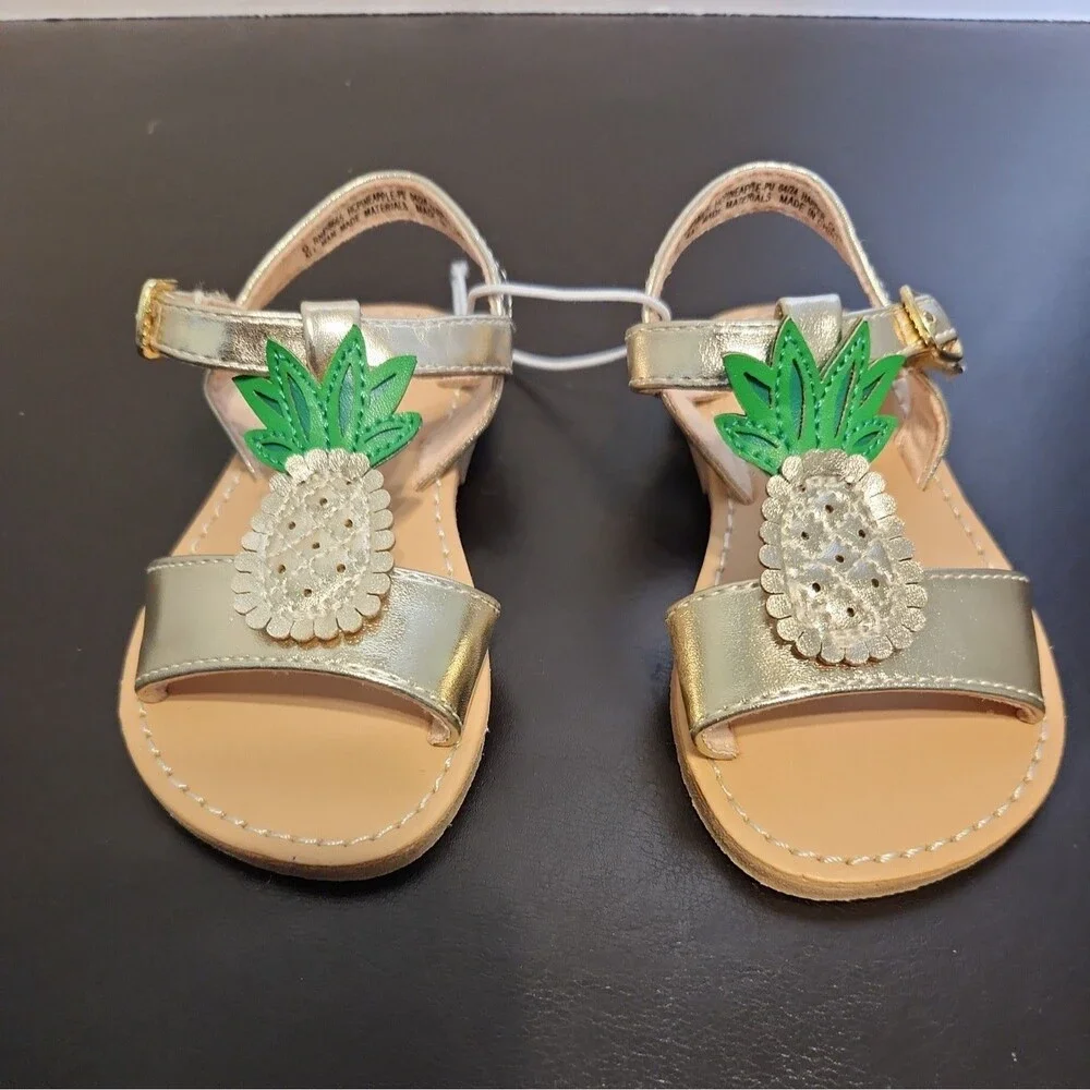 Harper Canyon Girls Sz 6 Sandals Pineapple Sponge Bob